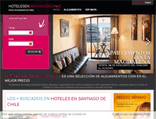 Tablet Screenshot of hotelensantiagodechile.com